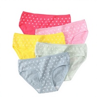 Culottes string unies simples pour femmes et adolescentes, respirantes, taille mi-haute, en coton tricoté, emballage en gros