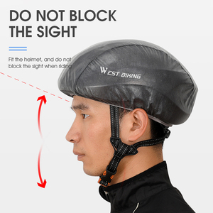 WEST BIKING copertura del casco della <span class=keywords><strong>bici</strong></span> di sicurezza della bicicletta per il ciclismo copertura del casco della <span class=keywords><strong>bici</strong></span> della bicicletta protettiva riflettente leggera - Product Image 6