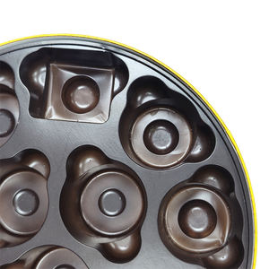 Custom Plastic <strong>Tray</strong> Circular Chocolate Macaron Gift Boxes Round Paper Packaging Box Valentine Chocolate <strong>Candy</strong> Box - Product Image 5