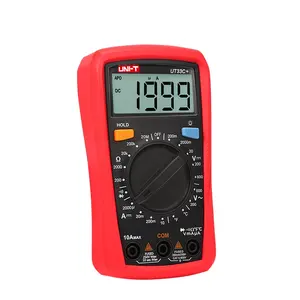 Ut33c + Handheld Tester Ac/Dc Spanning Dc Stroomweerstand En Temperatuur Digitale Multimeter Hlx