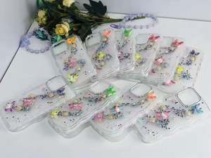 <span class=keywords><strong>Cover</strong></span> per Telefono Personalizzate con Stampa Glitter Diamantato, Design con Fiori e Farfalle, Custodie per <span class=keywords><strong>Honor</strong></span> X8D X6D 600 <span class=keywords><strong>Lite</strong></span> - Product Image 4