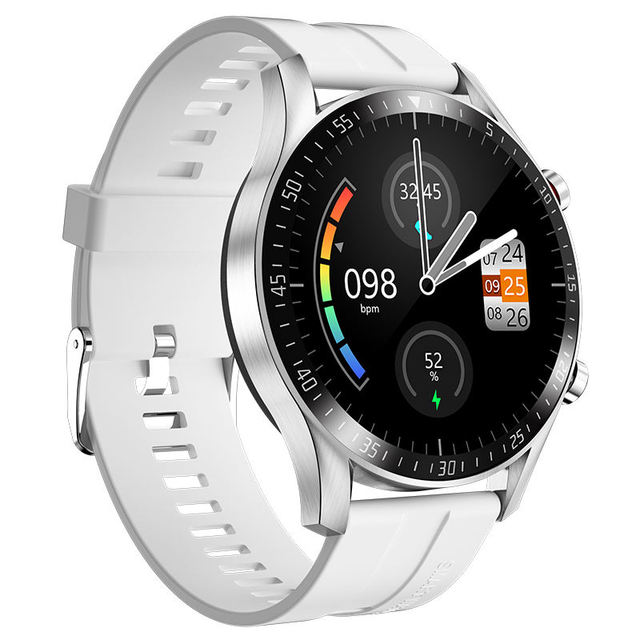 Smart Watch Sport Fitness Tracker Health Blood Pressure Oxygen Monitor Round Smartwatch Fashion Wristband for Men Women