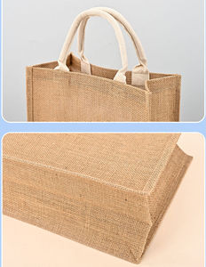 Eco-Friendly Custom Jute Shopping <b>Bags</b> | Biodegradable Promotional Tote with Logo | Wholesale for Retail & Events - Product Image 4