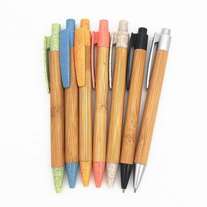 定制标志印刷回收环保笔礼品促销友好竹制圆珠笔促销 - Product Image 3