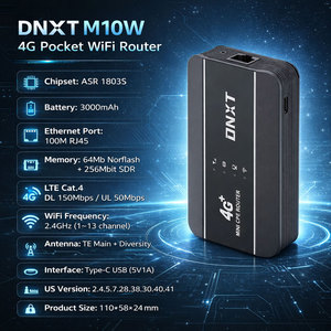 Router WiFi Portátil DNXT WiFi6 300Mbps 4G con WPS, Batería de 3000mAh, WiFi de Bolsillo con Tarjeta SIM, WAN/LAN, Cat4, para Uso en Fiestas - Product Image 2