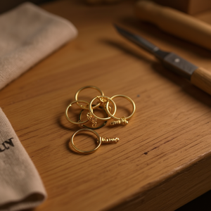 Cierre de Langosta Ilan de 28 mm, Dorado, 8 Piezas, Accesorios para Joyería - Product Image 2