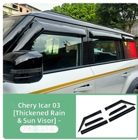 Untuk Chery ICAR 03T Pelindung Matahari & Hujan - Desain Tebal Lebar untuk Pemasangan di Jendela dan Kaca Spion