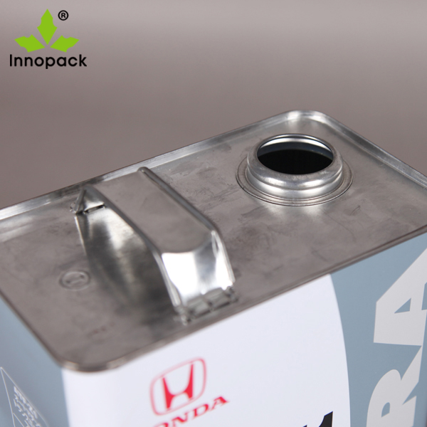 4Liter Metal Tin Can Motor Oil Engine Oil Container Factory Hot-selling Tin Can Oil Parts Image 6