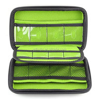 Organisateur de voyage électronique pour petits gadgets technologiques, incluant des sangles pour câbles, un étui USB, des cordons, un chargeur pour iPad Mini, Kindle, ordinateur, en EVA