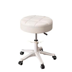 Chaise de maquillage à hauteur réglable et pivotante, tabouret de beauté en métal pour salons de coiffure, tabouret de bar à dossier, design confortable - Product Image 5