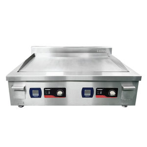 เตาอินดักชั่นแบบสองหัว Lestov สำหรับรถขายอาหาร สเตนเลสสตีล 2x5000W ทำความสะอาดง่าย รุ่น LT-TPLII-B105 - Product Image 1