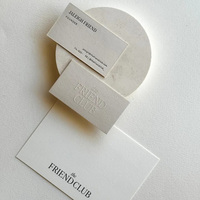 Carte de remerciement personnalisée de luxe, papier gaufré personnalisé pour commande, carte de visite privée