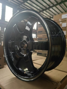 ล้อแม็กซ์สีดำขนาด 15 นิ้ว PCD 4*100/114.3 ET40 ล้อ JDM ดีไซน์ 6 ก้าน วัสดุอลูมิเนียม สำหรับรถยนต์นั่งส่วนบุคคล - Product Image 2