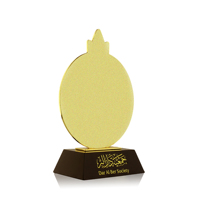 Nouveau trophée métallique personnalisé de meilleure qualité, gravure en forme de riz, prix du trophée honneur pour souvenir, cadeau d'affaires