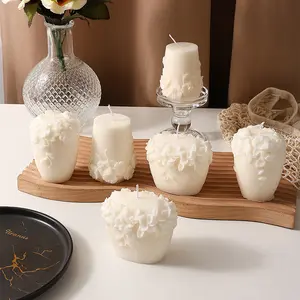 Creative Soybean Wax Flower Shaped Aromatherapy Candles Gift Scented Candle