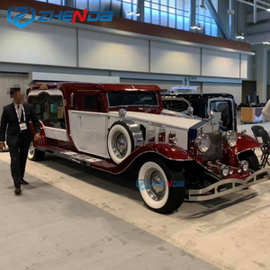 Cercueil funéraire rétro de luxe à 4 roues, couleur et taille personnalisées, garantie d'un an, en vente - Product Image 5