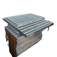 Grille en acier certifiée CE, grille à barres robuste, passerelle, plateforme, revêtement de sol antidérapant pour les projets du marché européen