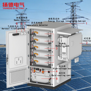 Yangde Electric 125kw 233kwh <b>Outdoor</b> Liquid Cooled Energy Storage <b>Cabinet</b> With Battery LiFePO4 On Grid IP54 - Product Image 1