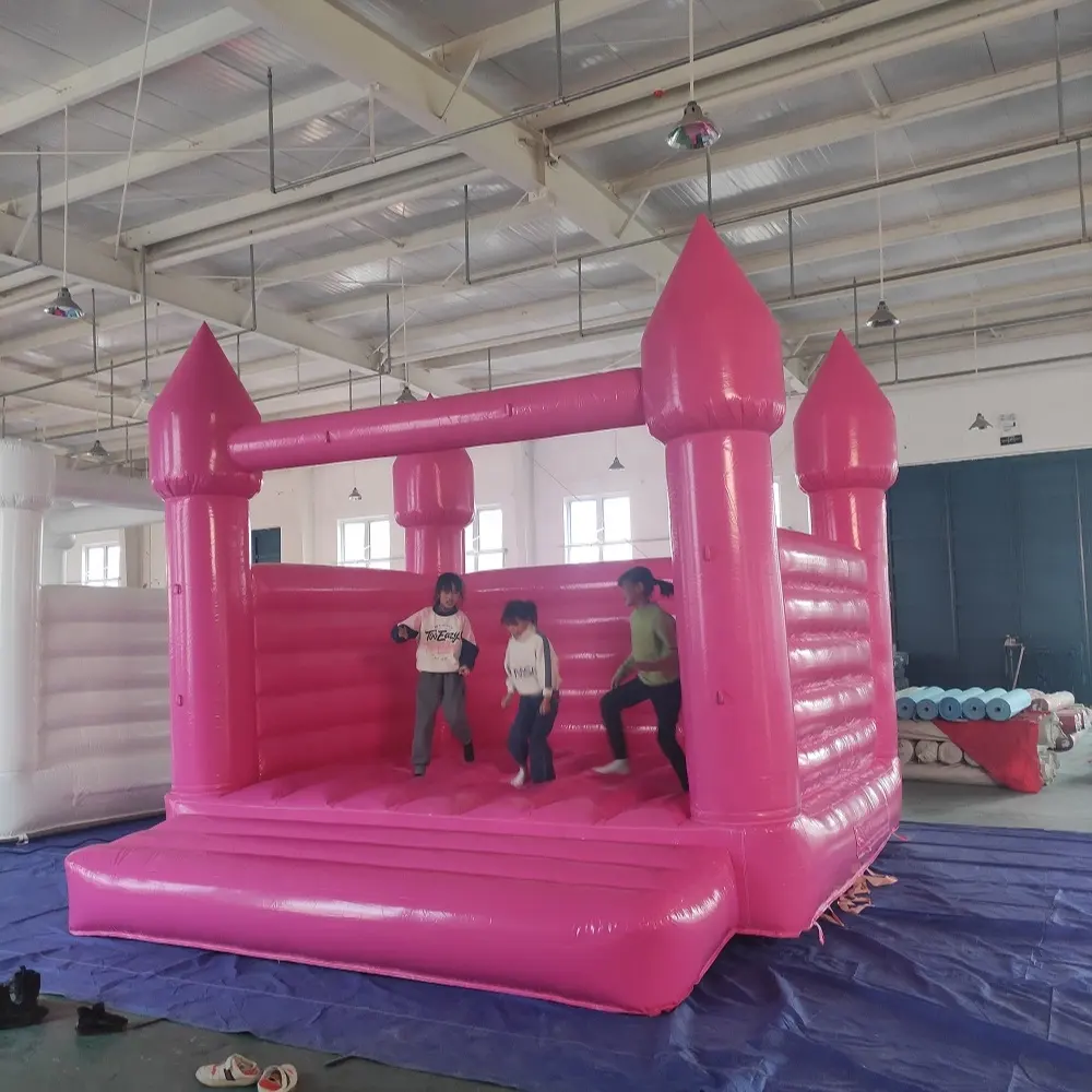 वाणिज्यिक 10x10FT पीवीसी गुलाबी वयस्कों के लिए inflatable उछाल वाले महल कूद घर पार्टी किराए पर लेने की घटनाओं के लिए बाउंसर आउटडोर