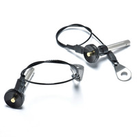 Goupilles à dégagement rapide en acier inoxydable et aluminium de haute résistance de 3/8 pouces indexant les plongeurs à bille à ressort avec porte-clés