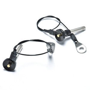 Goupilles à dégagement rapide en acier inoxydable et <span class=keywords><strong>aluminium</strong></span> de haute résistance de 3/8 pouces indexant les plongeurs à bille à ressort avec porte-clés - Product Image 4