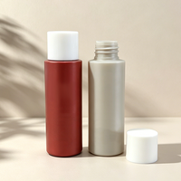 Botol Plastik PE untuk Lotion dan Sampo, Kemasan Kosmetik Isi Ulang dengan Tutup Ulir
