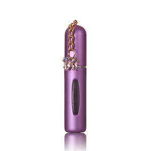 5ml Aluminum Tube Glass Portable Perfume <strong>Spray</strong> Bottle with Butterfly Pendant <strong>Window</strong> Travel Packaging - Product Image 5