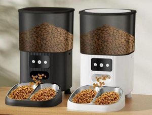 Distributore Automatico di Cibo per Animali Domestici, Dispenser Intelligente per Cani e Gatti con Controllo Remoto WIFI, Capacità 4.5L, Alimentazione Lenta Temporizzata - Product Image 1
