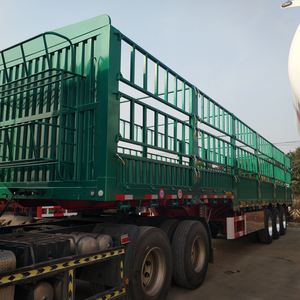 Semirremolque de Acero Personalizado para el Transporte de Maíz/Arroz/Algodón/Animales, con Cercas de Acero, Capacidad de Carga de 5001-10000 kg, Shandong - Product Image 1