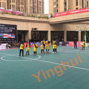 Plancher de sports de verrouillage imperméable pour d'intérieur/extérieur pour le basket-ball de tennis de Pickleball - Product Image 5