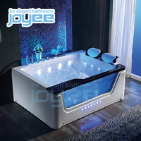 Baignoire en fibre de verre et acrylique pour adultes, 2 personnes, carrées, bon marché, portable, en plastique, transparent, pour adultes