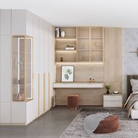 Robes en bois à particules 2020, taille haute, ouvert, moderne, portes coulissantes, en bois, ées, miroir, nouveau, pour la vente en ligne