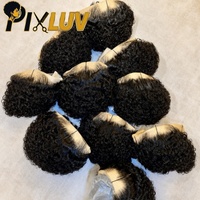 Perruques Pixie en gros, cheveux humains, bouclées afro, sans colle, en dentelle, couleur naturelle pour femmes noires, cheveux vietnamiens bruts
