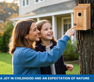 Casette per Uccelli da Esterno in Liquidazione con Protezione in Rame, Casetta per Uccelli in Cedro da Esterno, per Azzele, Fringuelli, Rondini, Passeri - Product Image 6