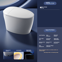 Système de toilette bidet intelligent à double chasse avec télécommande pour camping