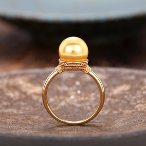 Anello Vintage Effetto Perla per Donne, Elegante Accessorio Classico di Moda per Uso Quotidiano - Product Image 2