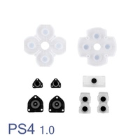 Kit de réparation pour manettes PS2/3/4 - Adhésif conducteur, tampons en caoutchouc souple et en silicone pour remplacement des boutons