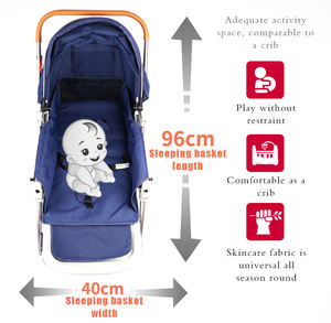 Chaude maman bébé 0-36 mois facile pousser voyage landau <span class=keywords><strong>poussette</strong></span> pliable peut s'asseoir et dormir avec poignée de poussée réversible - Product Image 2