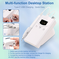 2024 nouvelle couleur crépusculaire enchanteur Rechargeable 35000 tr/min électrique sans fil perceuse à ongles E-file Machine Salon professionnel