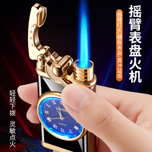 Encendedor de Reloj JOFI con Diseño Clásico de Metal, Llama Azul a Prueba de Viento, Eléctrico, para Uso en Exteriores, Regalo para Hombre - Product Image 2