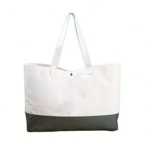 Heat Transfer Sublimation Heavy Cotton <b>Canvas</b> <b>Beach</b> Cloth Tote Grocery Shopping Bag Eco Bag Tote with Zipper - Product Image 1