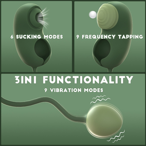 لعبة جنسية جديدة من LIL MERMAID على شكل كرة اهتزازية لتحفيز نقطة G، هزاز 3 في 1 محمول للاستخدام العام والسفر - Product Image 5