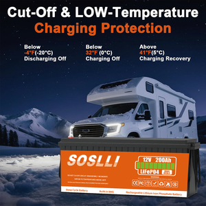 Lithium 12V Lithium-Ionen-Batterien 12V Solarbatterie Lithium 12V 200Ah 100Ah Lithium-Batterie 12V 200Ah LiFePO4-Batteriepack 12V - Product Image 5