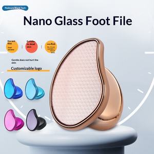 Esfoliante per Piedi LOGO, Strumento per Rimuovere Calli <span class=keywords><strong>e</strong></span> Pelle Morta, Lima per Pedicure Riutilizzabile in Nano Vetro per Talloni Screpolati - Product Image 5