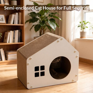 <b>Cat</b> Villa Multi-functional Pet Accessories Corrugated Paper <b>cat</b> <b>Tree</b> <b>Large</b> Space for Games Rest and Claw Grinding - Product Image 1