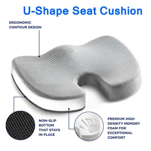 Alta Qualidade SEAT CUSHION Coccyx Escritório Ortopédico Cadeira Terapêutica Pad Almofada Do Assento De Carro Almofada De Espuma De Memória Almofada Do Assento