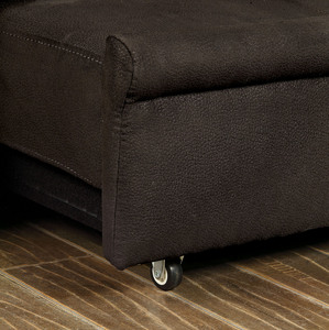 High Quality <b>Convertible</b> <b>Sofa</b> <b>Bed</b> Set with Cup Holder Design Modern Fabric Apartment Living Room Furniture - Product Image 4