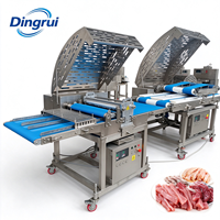 Coupe-viande multi-canaux robuste pour viande fraîche et semi-congelée, lame en acier inoxydable, trancheuse à viande de bœuf et de porc