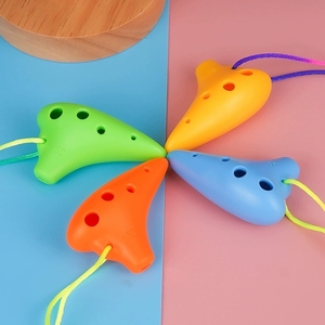 Mini ocarina en résine légère de 7 cm, antichoc, en forme de goutte d'eau, à 6 trous, pour enfants - Product Image 1