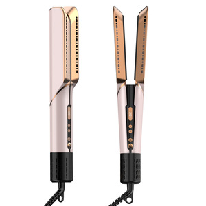 Lisseur de cheveux en titane PTC avec écran LCD, 1000W, chauffe rapide, fer à lisser 2 en 1, portable pour hôtel - Product Image 3
